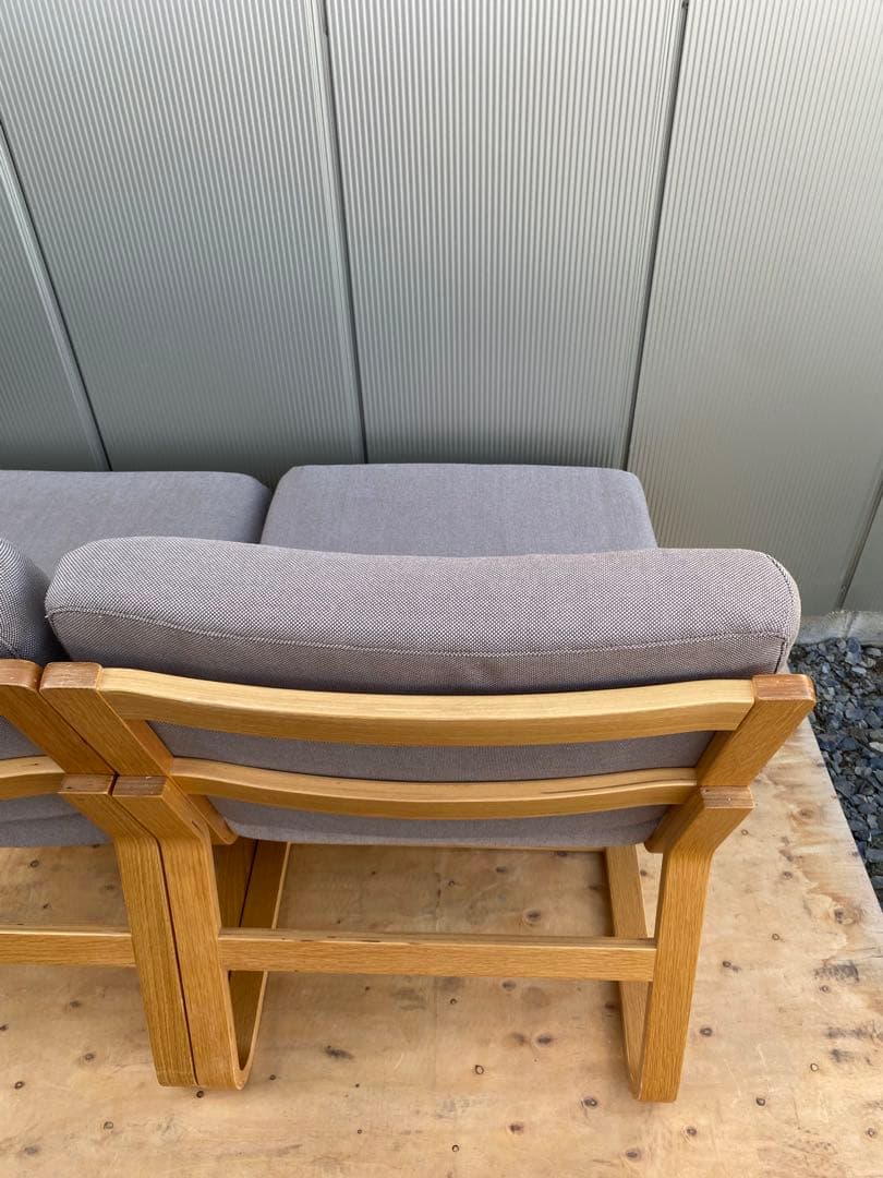 無印良品　リビングでもダイニングでもつかえるソファチェア・オーク材　1脚