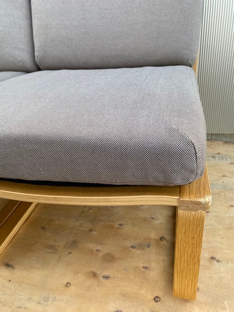 無印良品　リビングでもダイニングでもつかえるソファチェア・オーク材　1脚