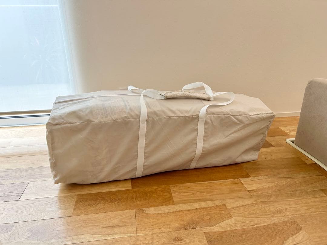 【美品】Aprica アップリカ ココネルエアー ホワイト 折り畳みベビーベッド