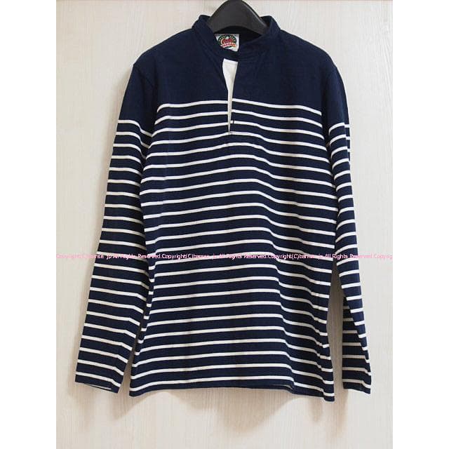 BARBARIAN バーバリアン カナダ製！ヘンリーネック ラガーシャツ/L