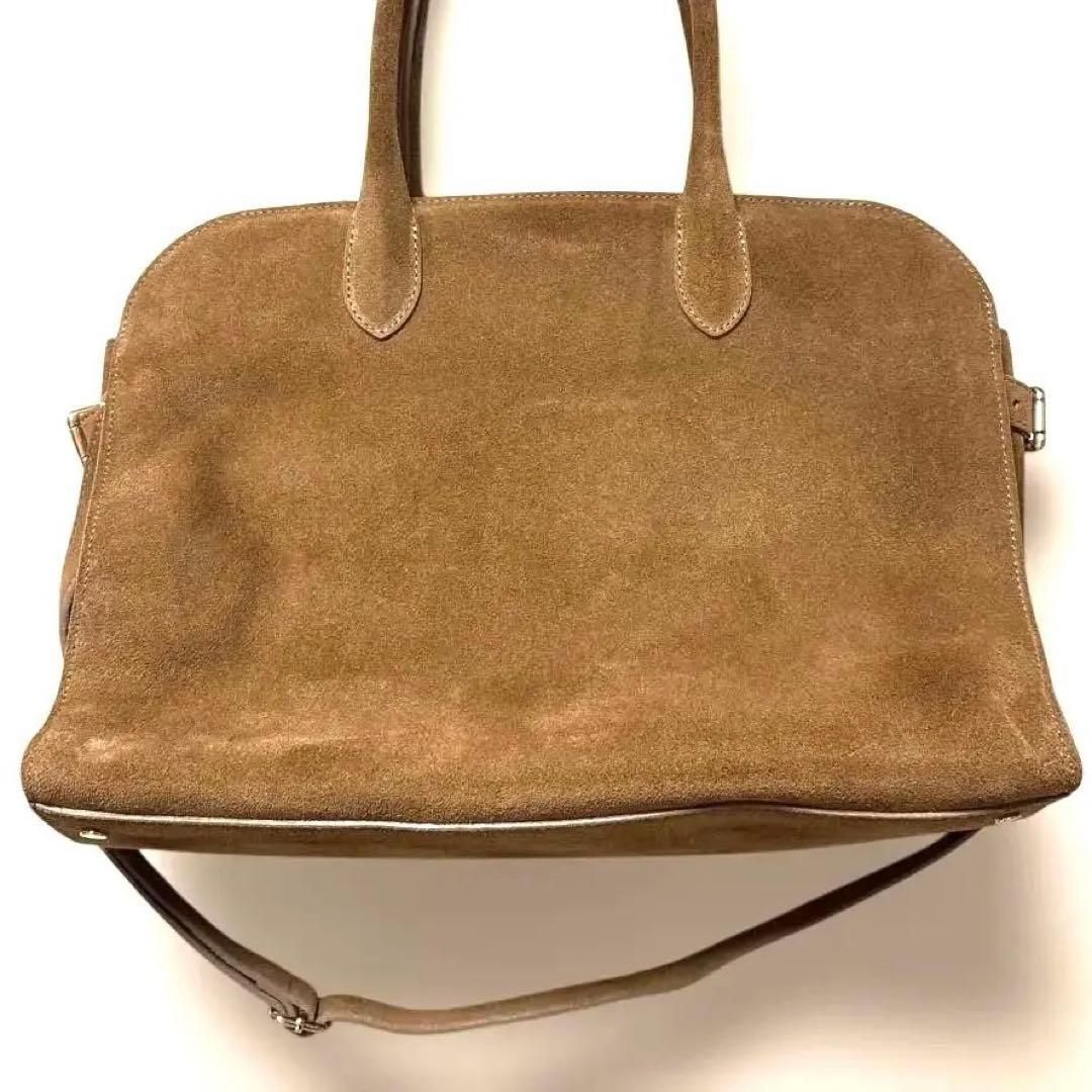Milosミロススエードトートバッグボストン小旅行普段美品定価33000円秋冬春