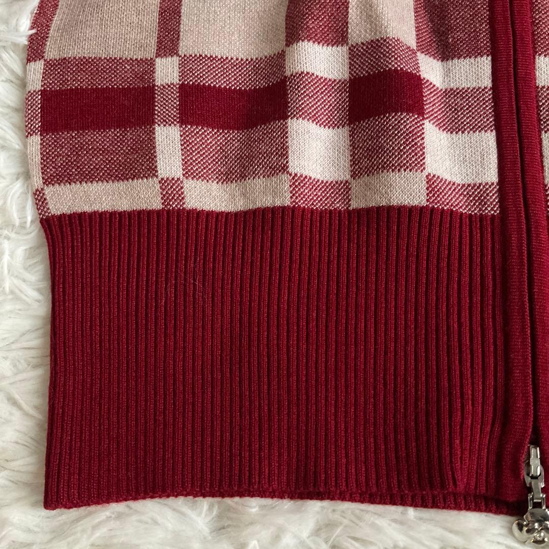 ユミリン　　　未使用☆エムズグレイシー☆ジップニットカーディガン ウール混