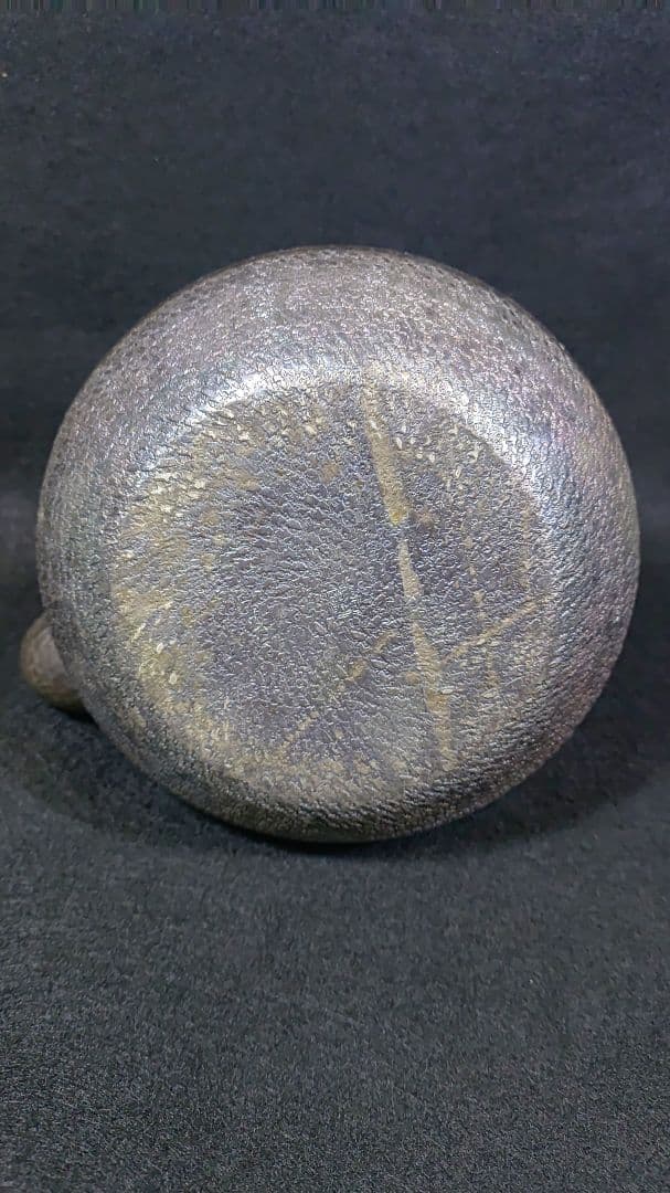 銀川堂　銀瓶　薬缶　ヤカン　燻銀 煎茶道具　いぶし銀　鎚目　湯沸