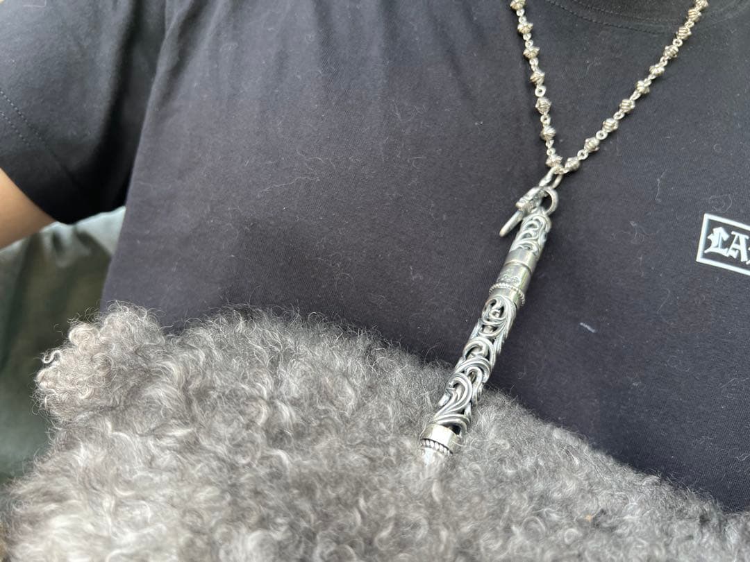 S925刻印有：重厚シルバーペンダントとしても使えるペン　SZB007