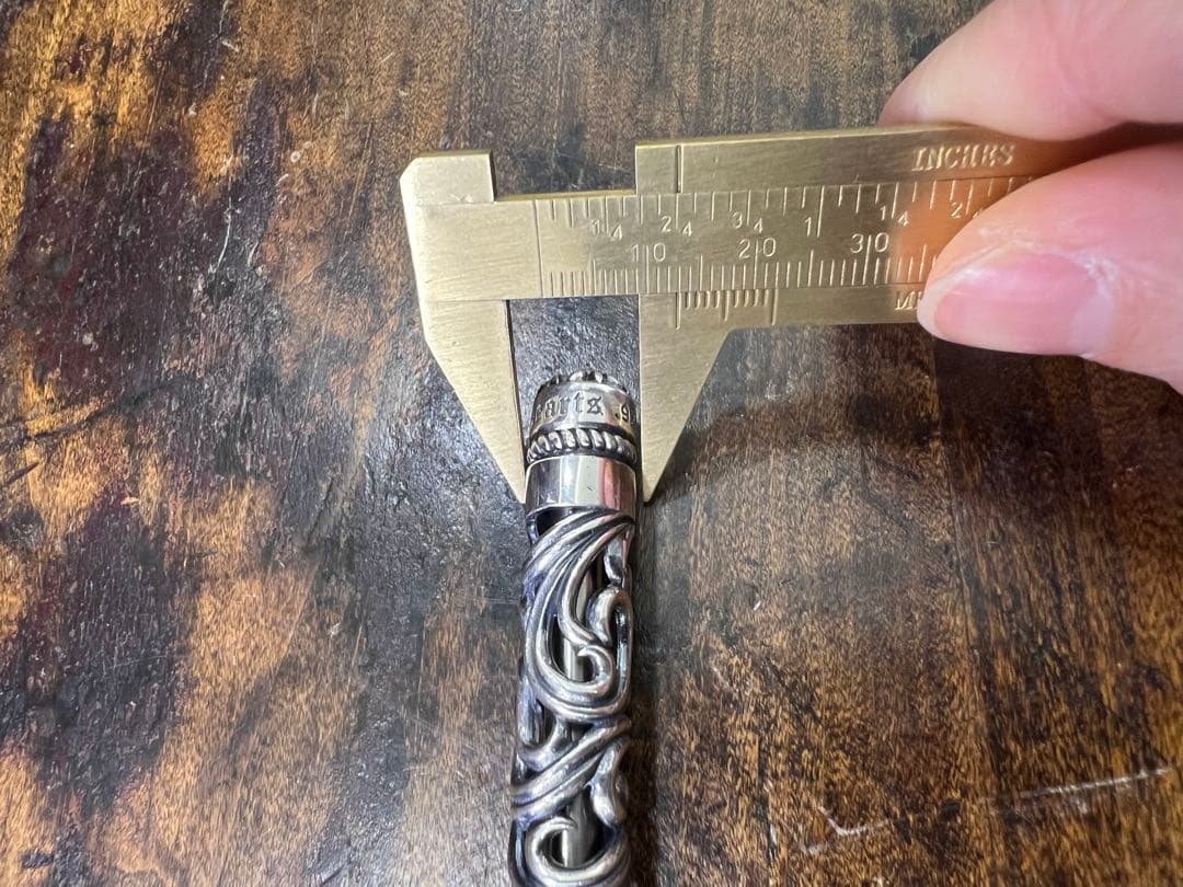 S925刻印有：重厚シルバーペンダントとしても使えるペン　SZB007