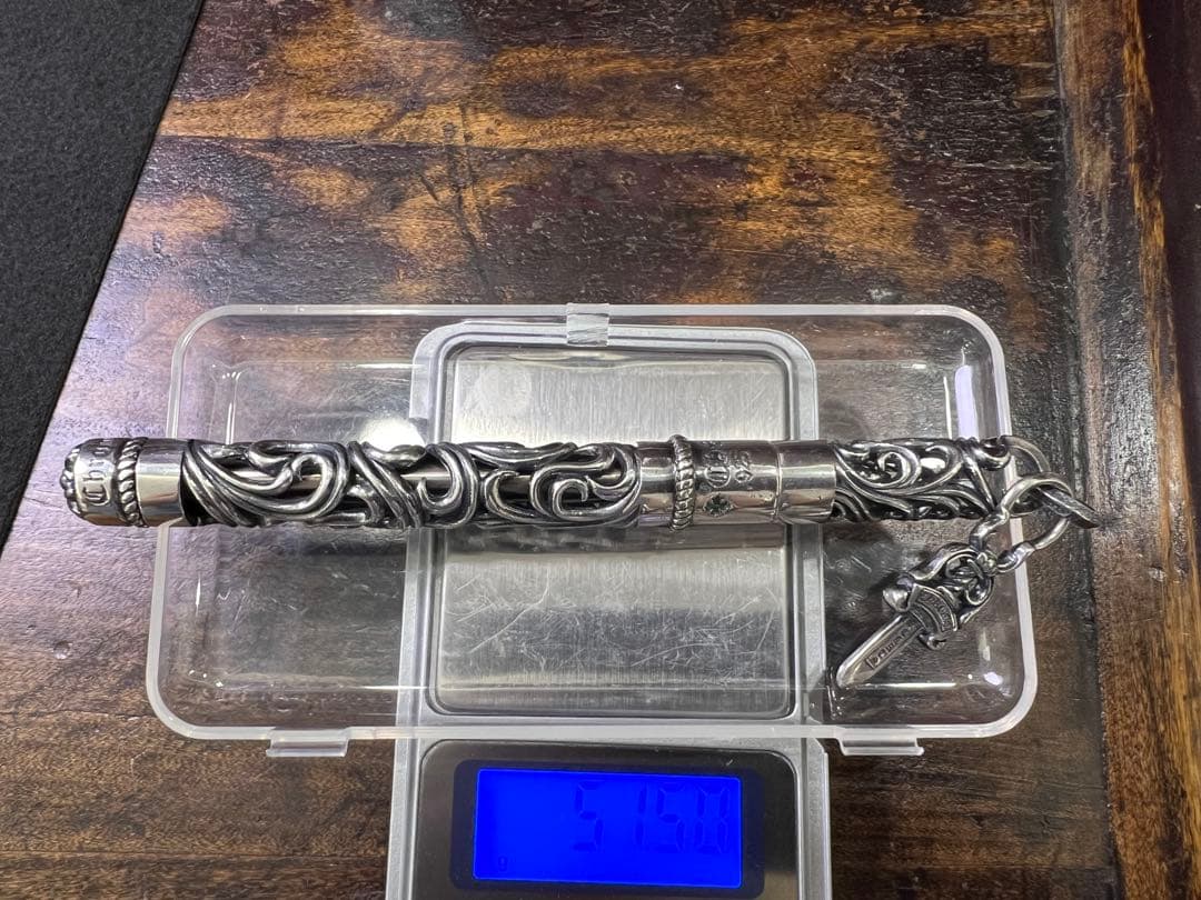 S925刻印有：重厚シルバーペンダントとしても使えるペン　SZB007