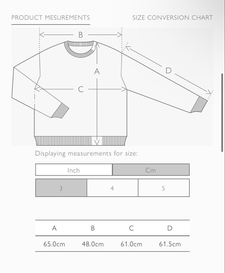 Auralee SMOOTH SOFT BD SWEAT P/O サイズ3