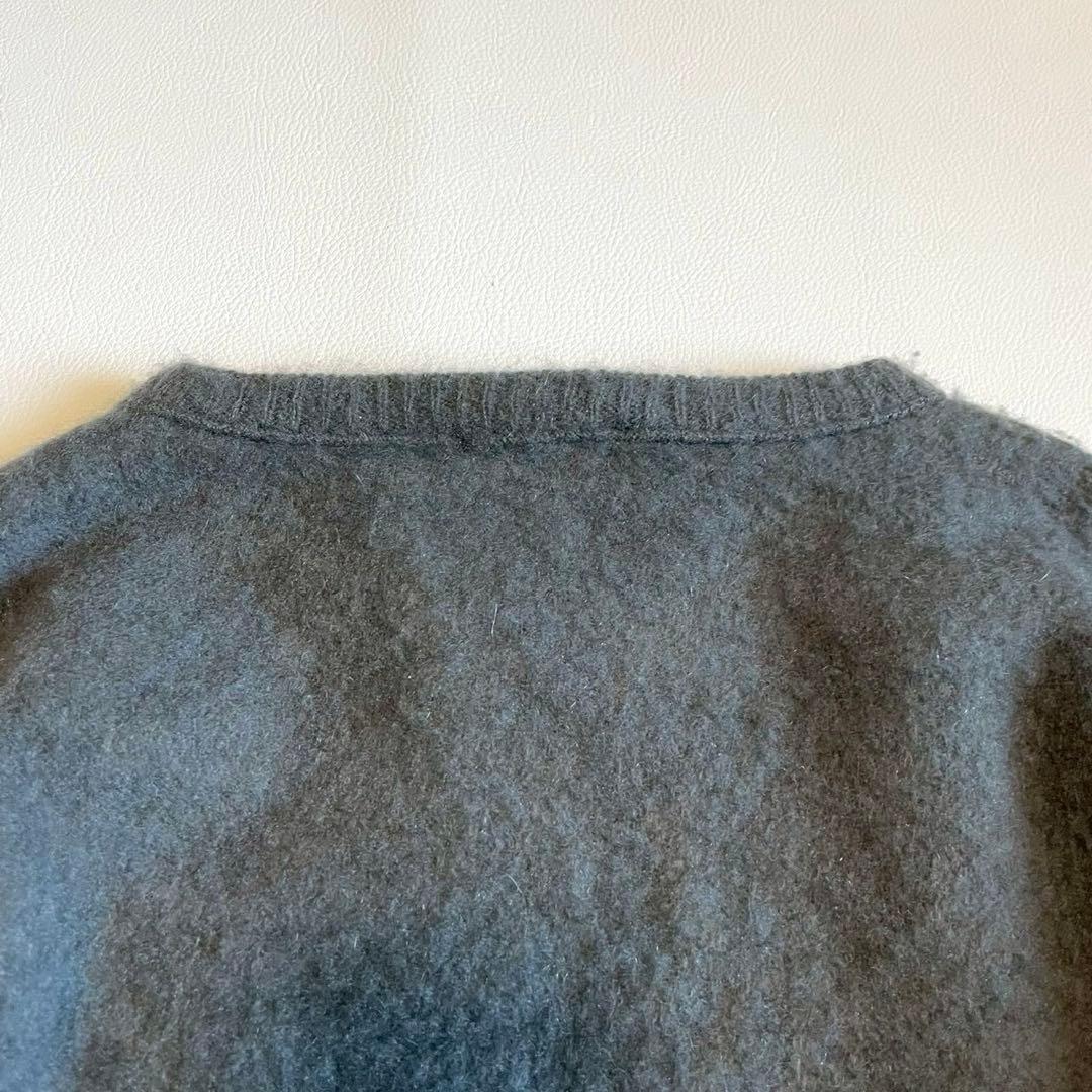【エイトン】ニット セーター カシミヤ100 クルーネック グレー 2