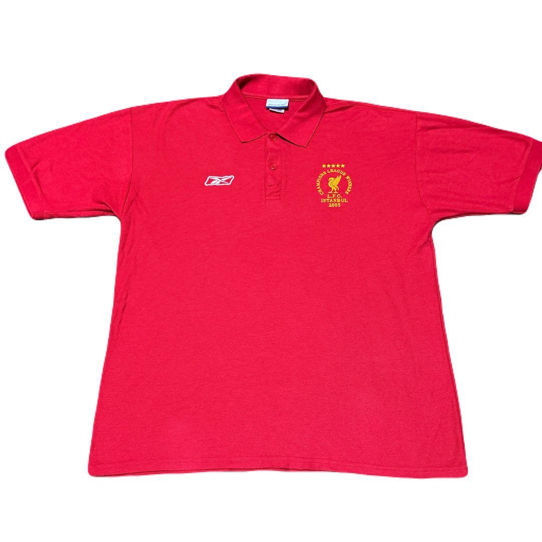 【激レア】リヴァプールFC 2005イスタンブールの奇跡 リーボック ポロシャツ