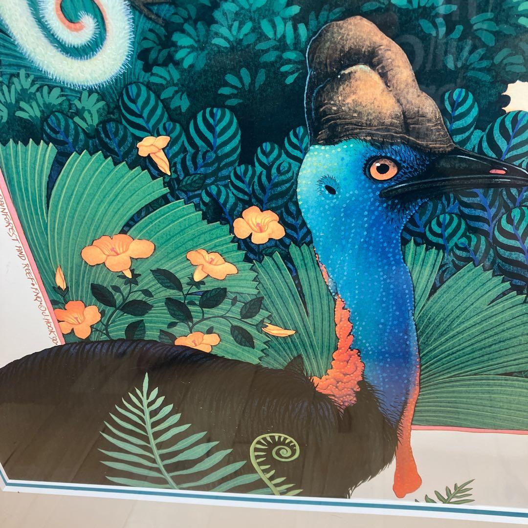 希少　ジョアン フック 絵画　リトグラフ　熱帯の動物たち　235/900
