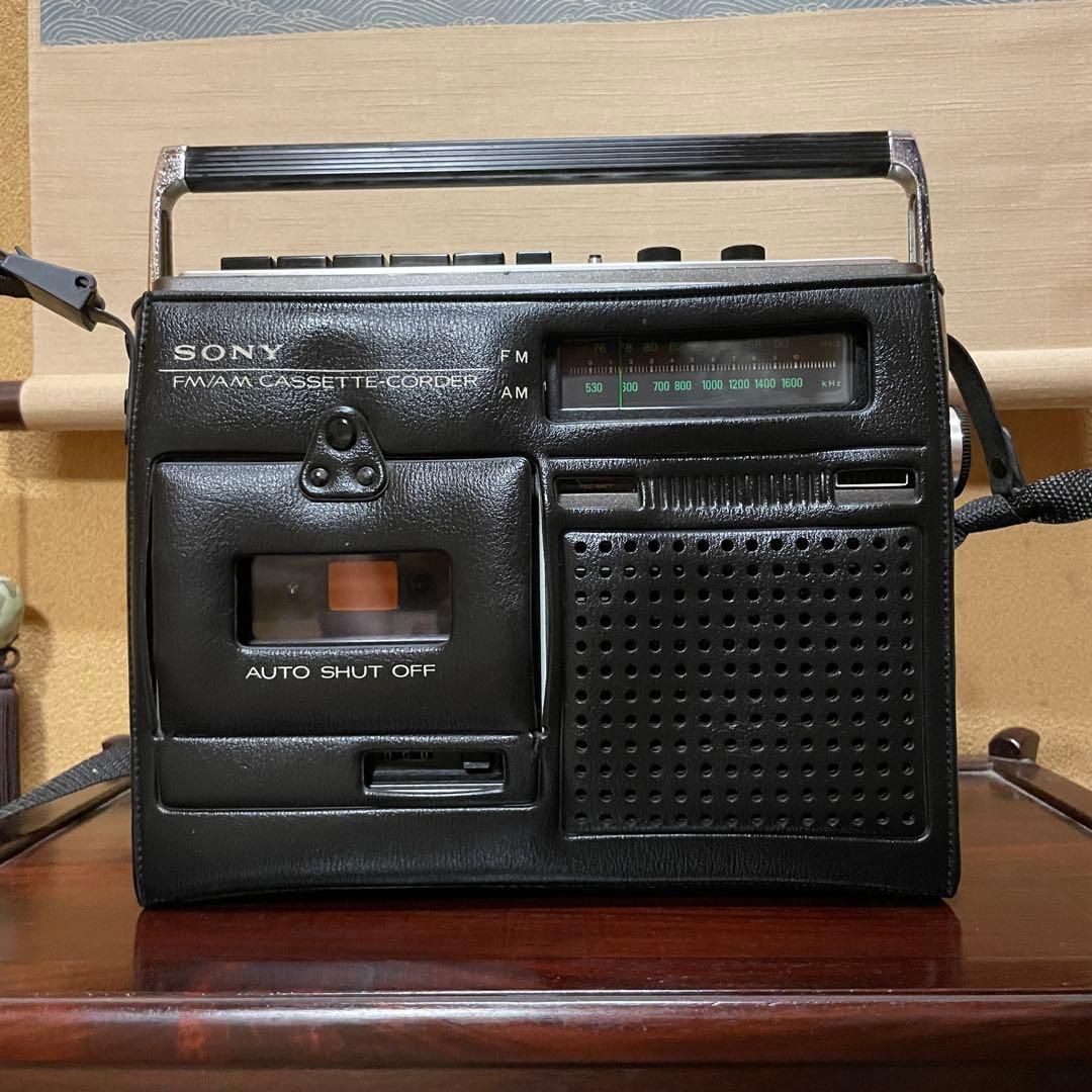 SONY／ラジカセ／CF-1600／カバー付／メンテナンス済み／ケアセット付属