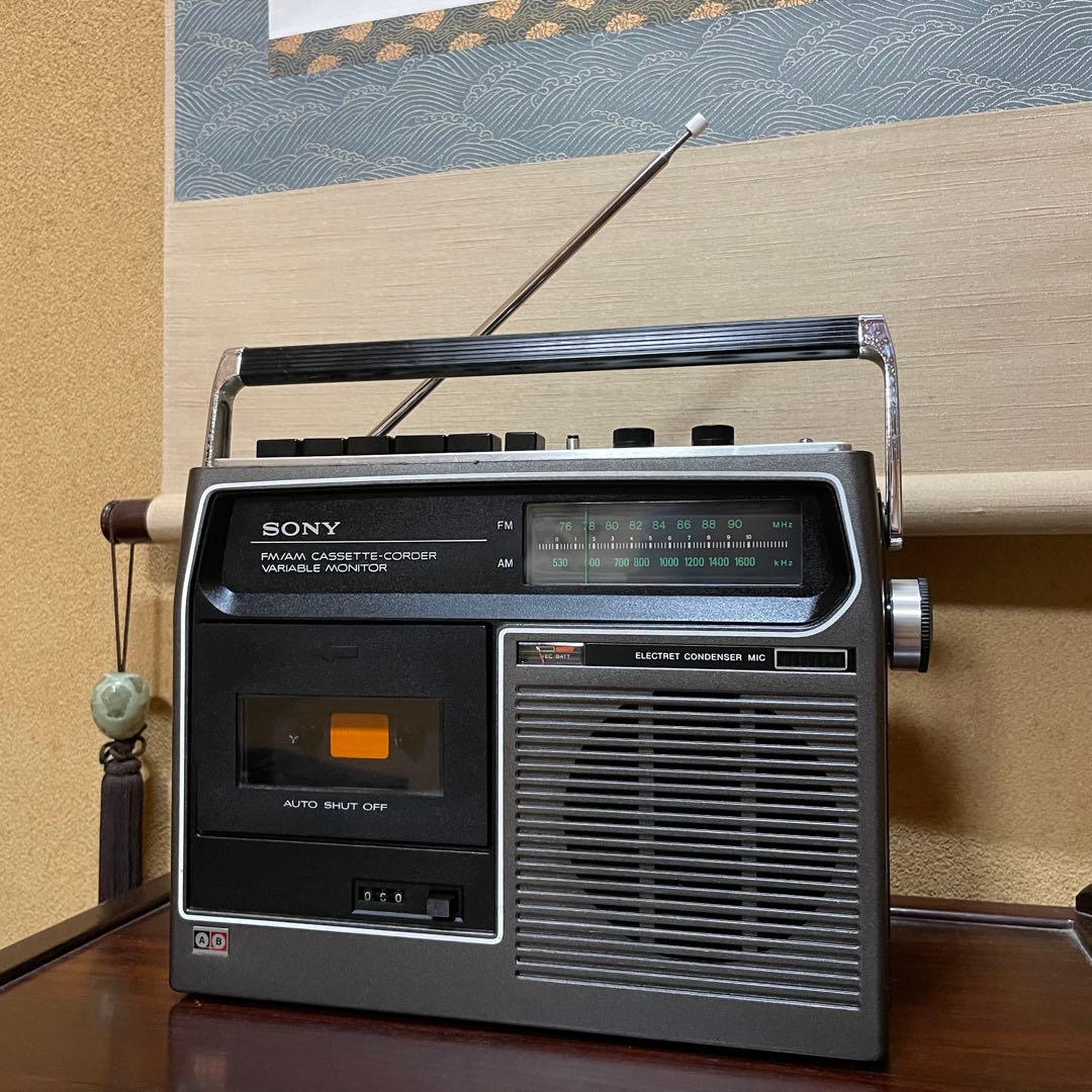 SONY／ラジカセ／CF-1600／カバー付／メンテナンス済み／ケアセット付属