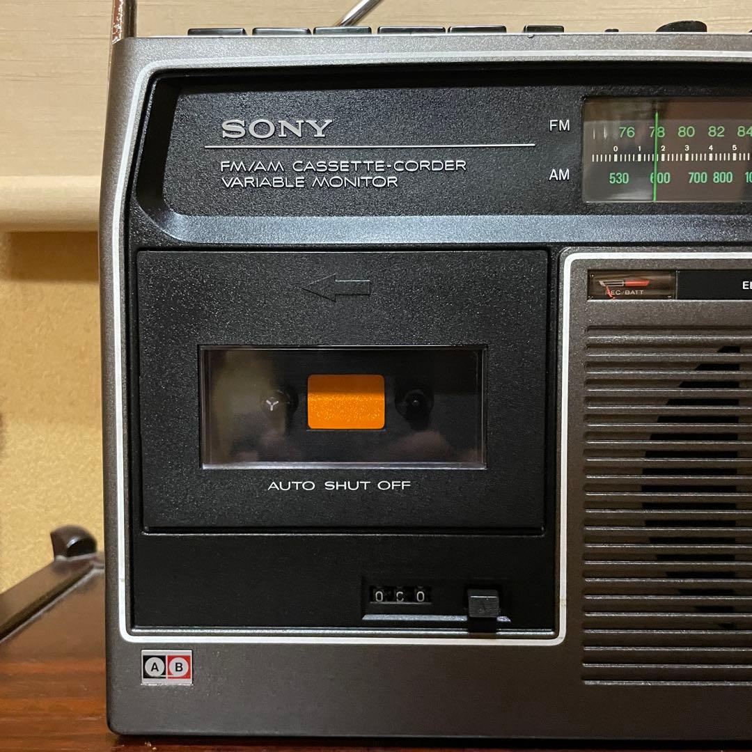 SONY／ラジカセ／CF-1600／カバー付／メンテナンス済み／ケアセット付属