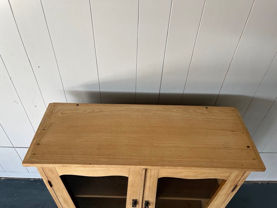 ゆらゆらガラス レトロ 本棚 古民家 古家具 古民具 古道具