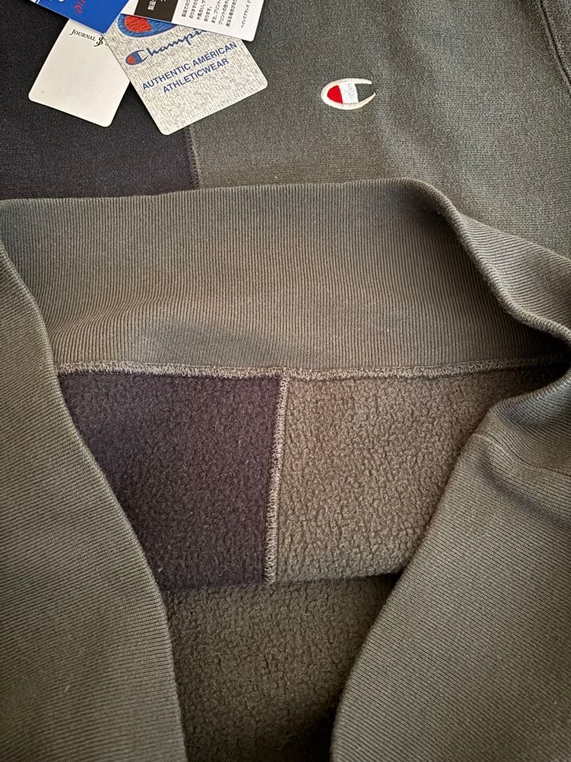 Champion 別注ハンドステッチトレーナー M ブラック系