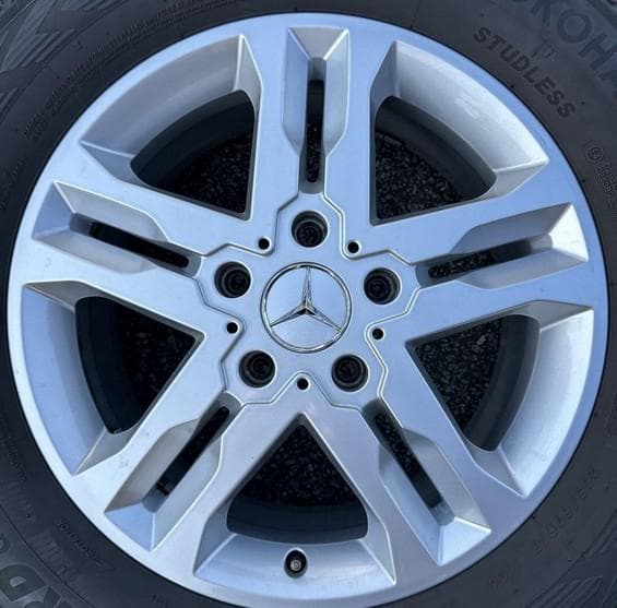 江*ス様 ■美品■4本W463純正ホイール+スタッドレスGクラスゲレンデ265/