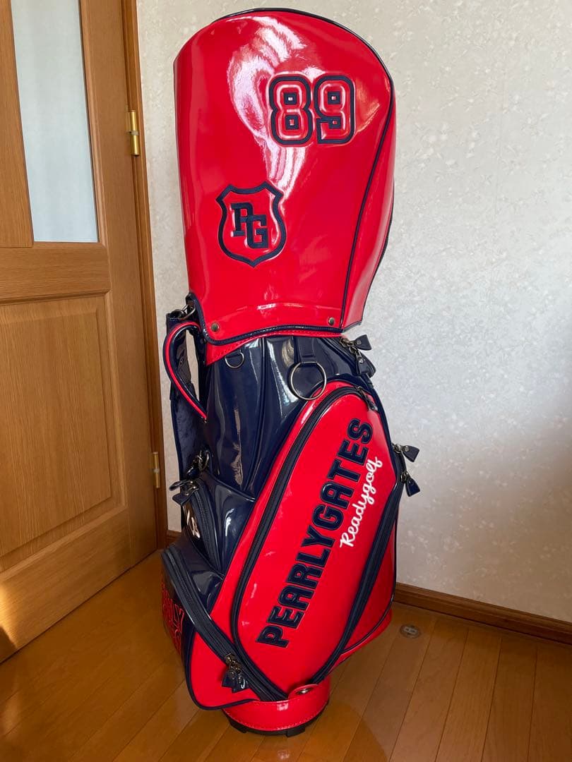 PEARLY GATESパーリーゲイツ キャディバッグ レッド おまけ付き