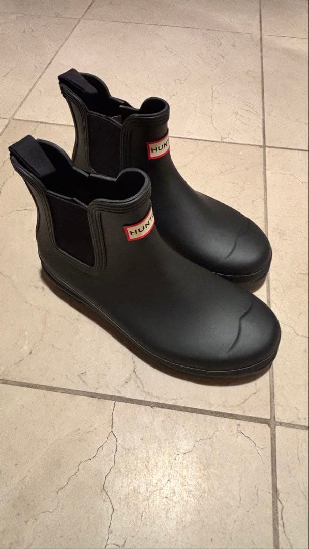 HUNTER 黒 レインブーツ