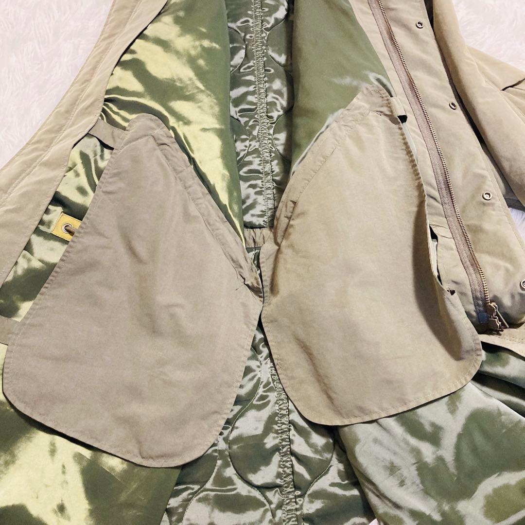 値下げ♡フレッドペリー　モッズコート　キルティング　切替　カーキ　L