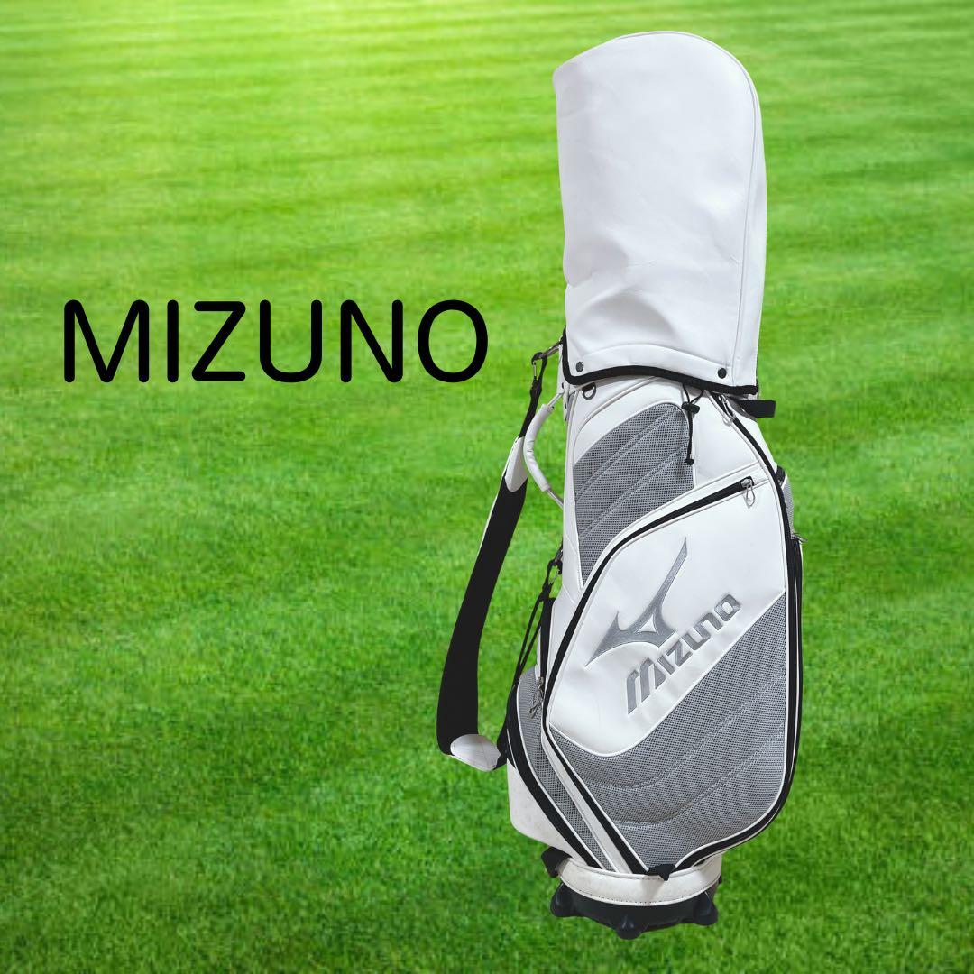 K033 MIZUNO キャディバッグ フード付き 9型