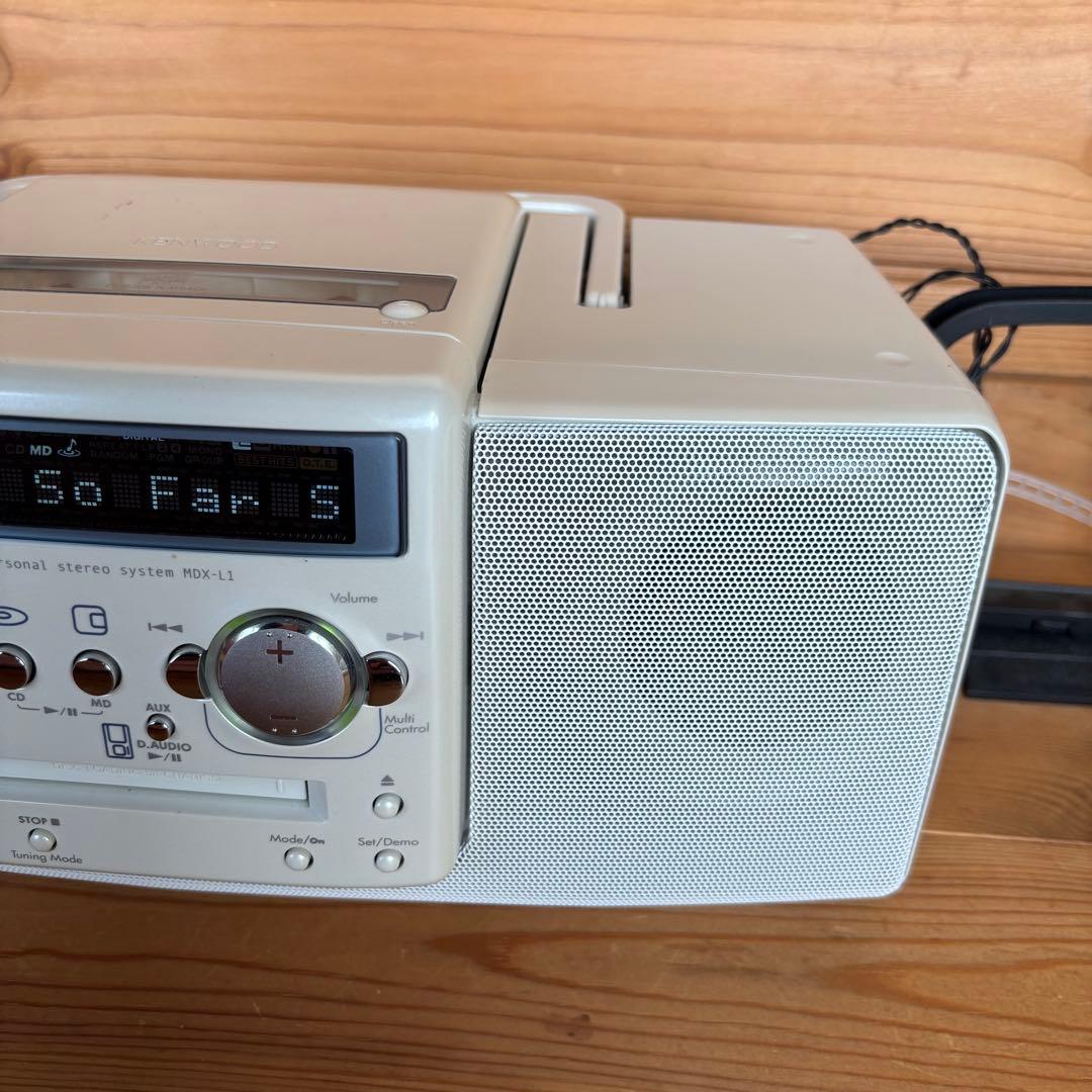 ケンウッド MD/CDラジオ MDX-L1 ミニコンポ リモコン付き★