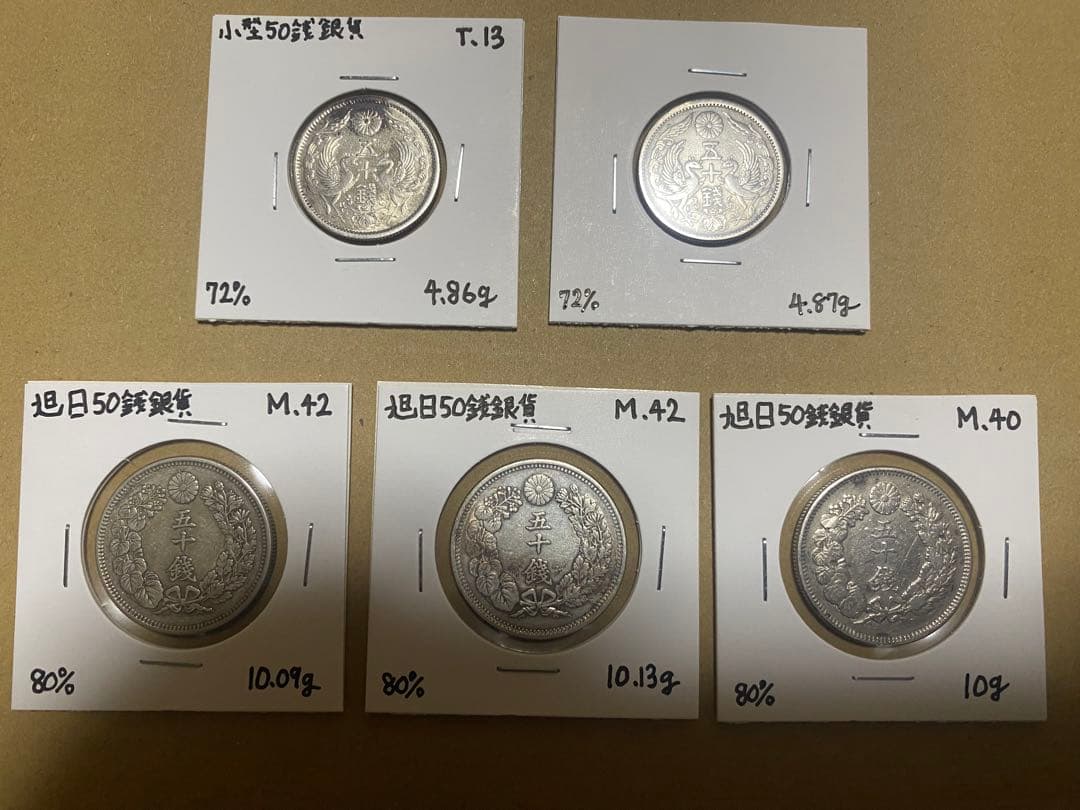 日本 50銭銀貨 まとめ