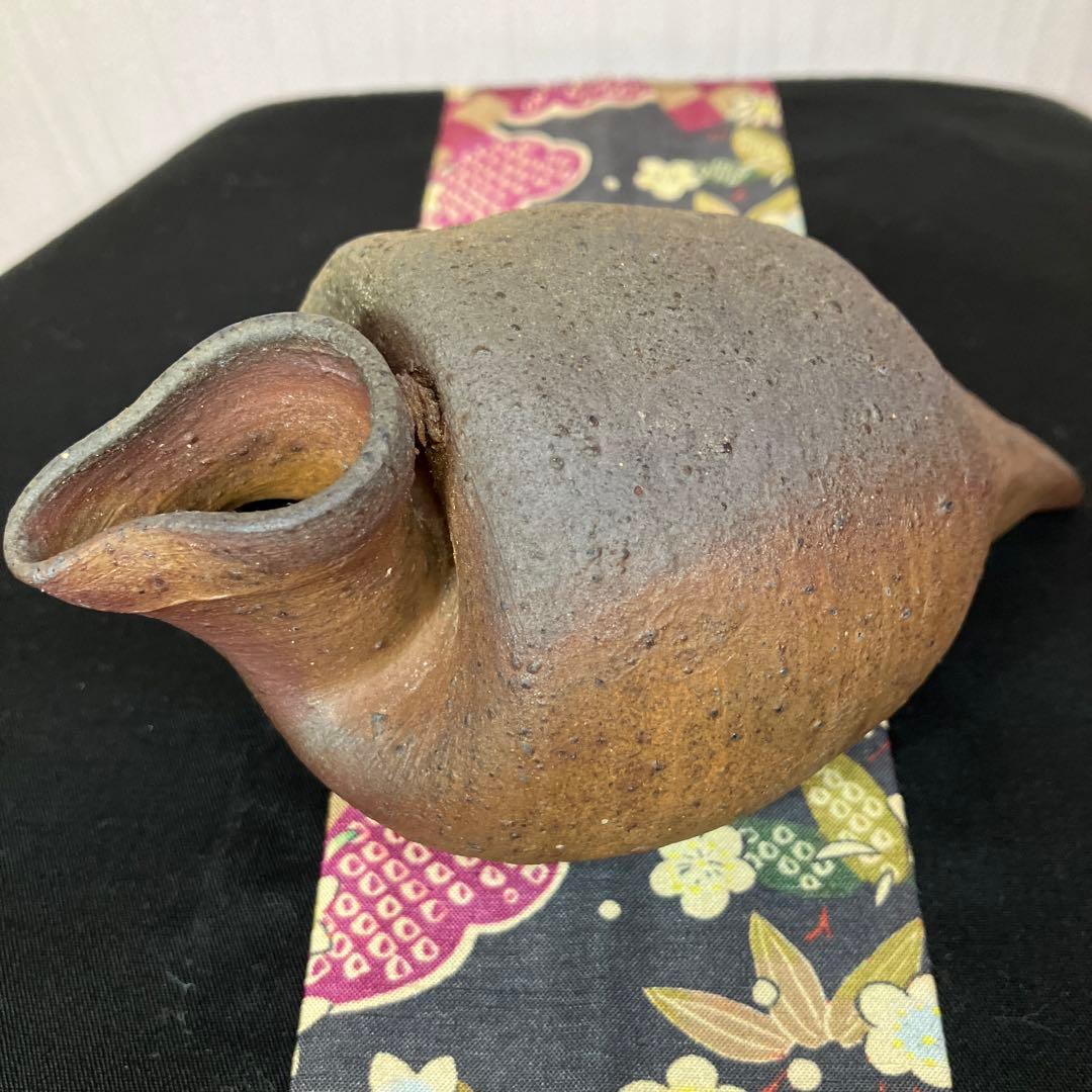 鴨徳利　アンティーク　骨董品　一輪挿し　酒器