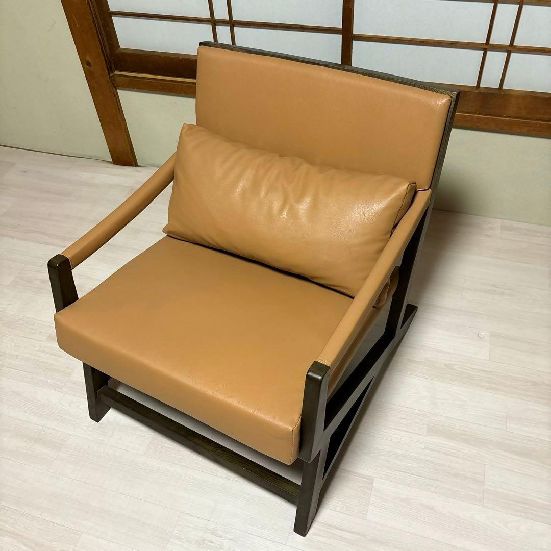 【専用商品となります】　　　　　　　　　NOCE アームソファ レザー ブラウン