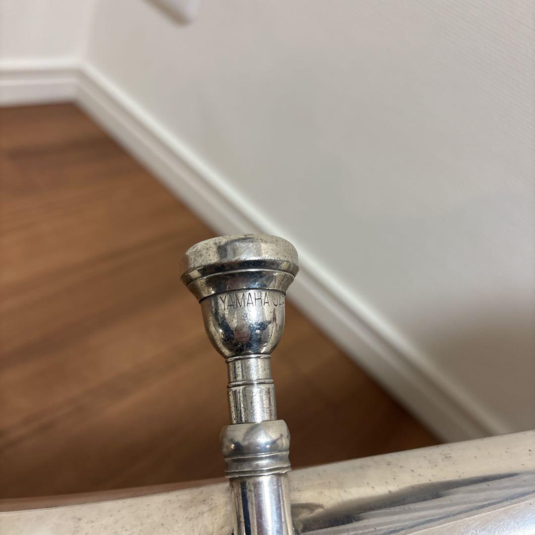 YAMAHAマウスピース テナーホーン 現状品 ケース付 吹奏楽 経年品