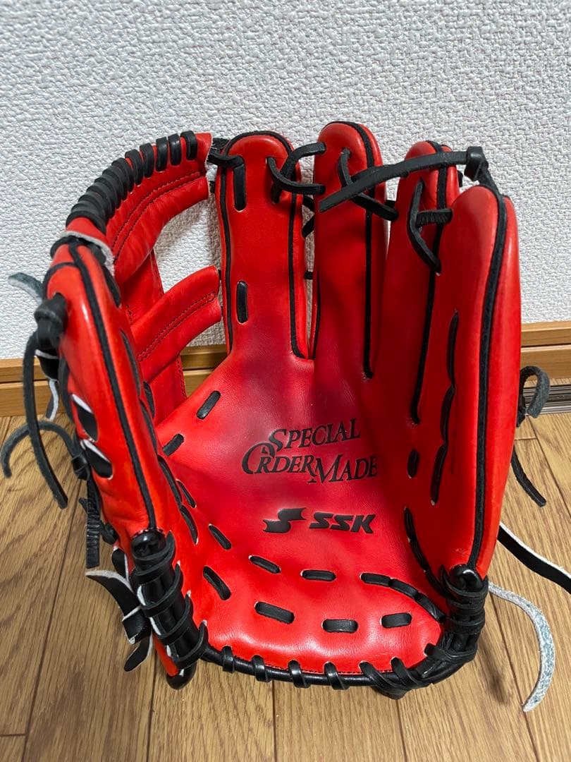 貴重　今江敏晃　支給　実使用グローブ　SSK マリーンズ