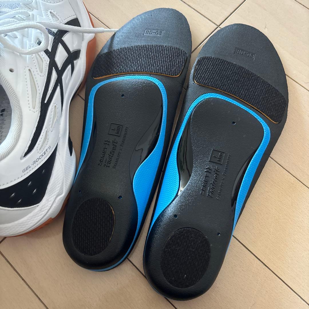 asics バレーボールシューズ GELROCKET11 インソールつき25.0