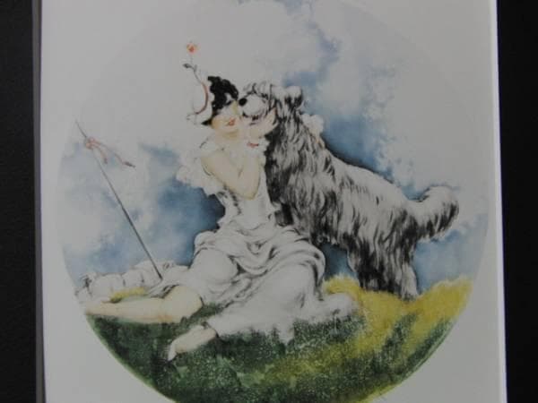 ルイ・イカール限定版・アールデコ/羊飼い、版上刷サイン、希少な額装用画集より