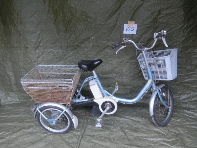 100：ブリヂストン　電動アシスト三輪車　ジャンク引取限定：埼玉県所沢市