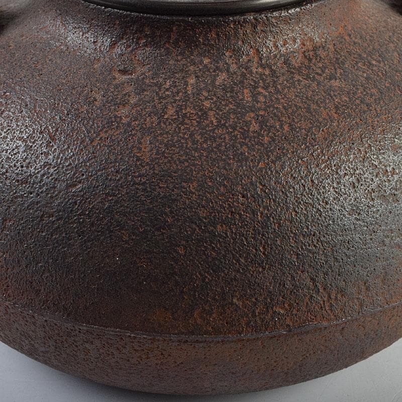 煎茶道具　釜師　菊池政光作　鉄瓶　共箱　D　R9449H