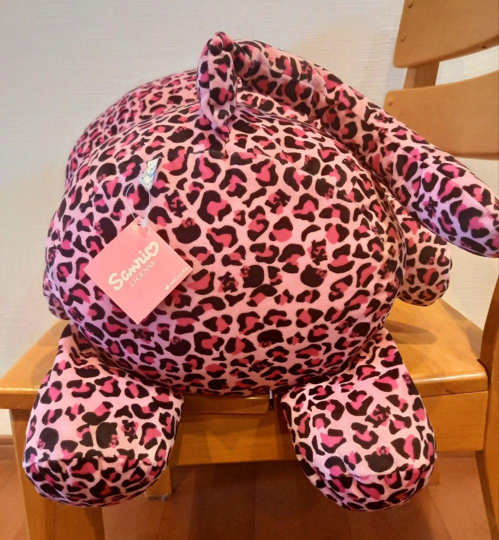 希少　ハローキティ　ぬいぐるみ　2008年　ヒョウ柄　ピンク　特大　2L　新品