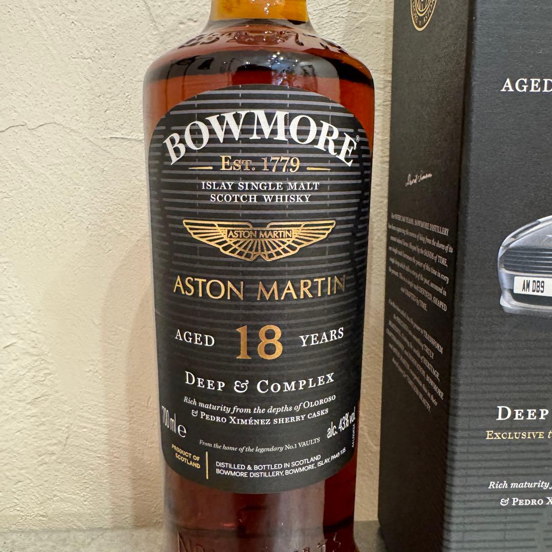 【レア】ボウモア　アストンマーチンaston martin 18年　箱付