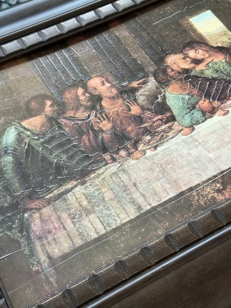 最後の晩餐　フレーム付き大型アート　キリスト