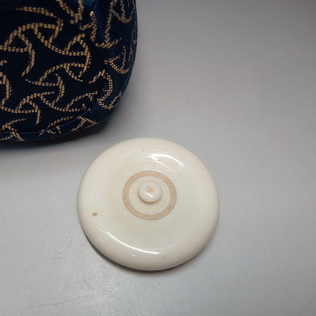 丹波焼　茶入　久田宗也　尋牛斎　初音　肩付茶入　駒繋金襴　コマツナギ