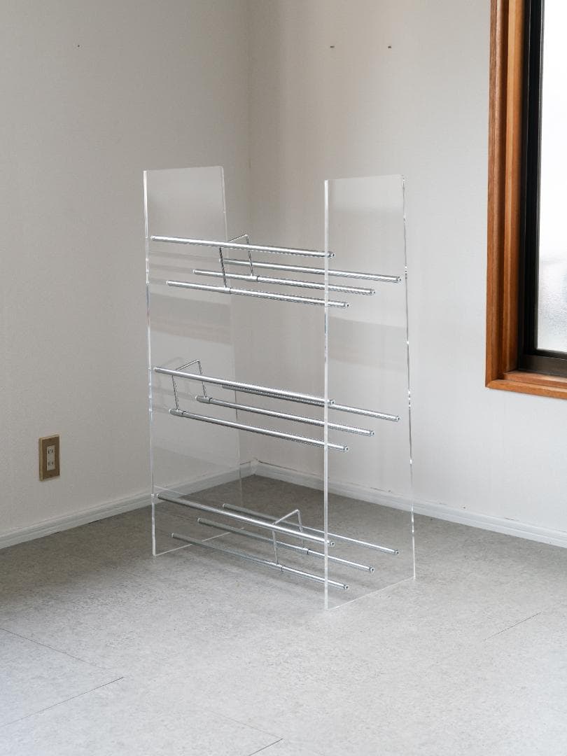 Lumiere/ルミエル アクリル ブックシェルフ 本棚 スペースエイジ モダン