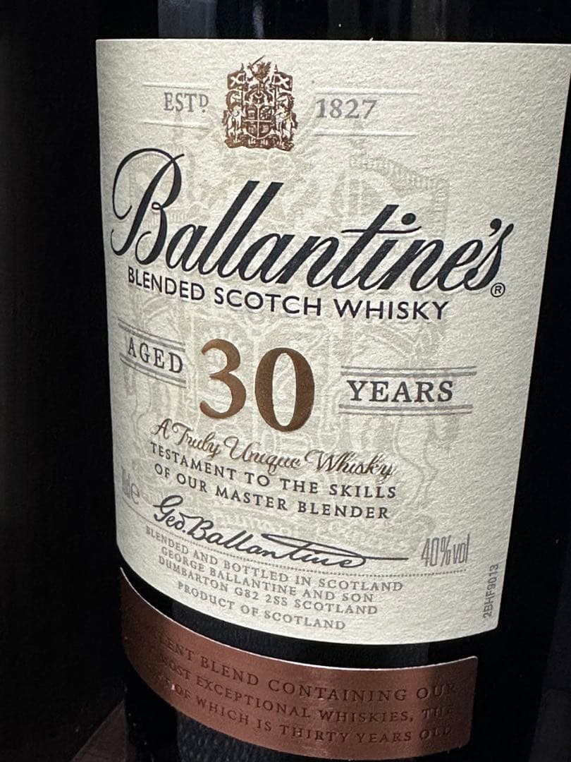 正規品 Ballartine's バランタイン 30年 専用木箱付き スコッチ