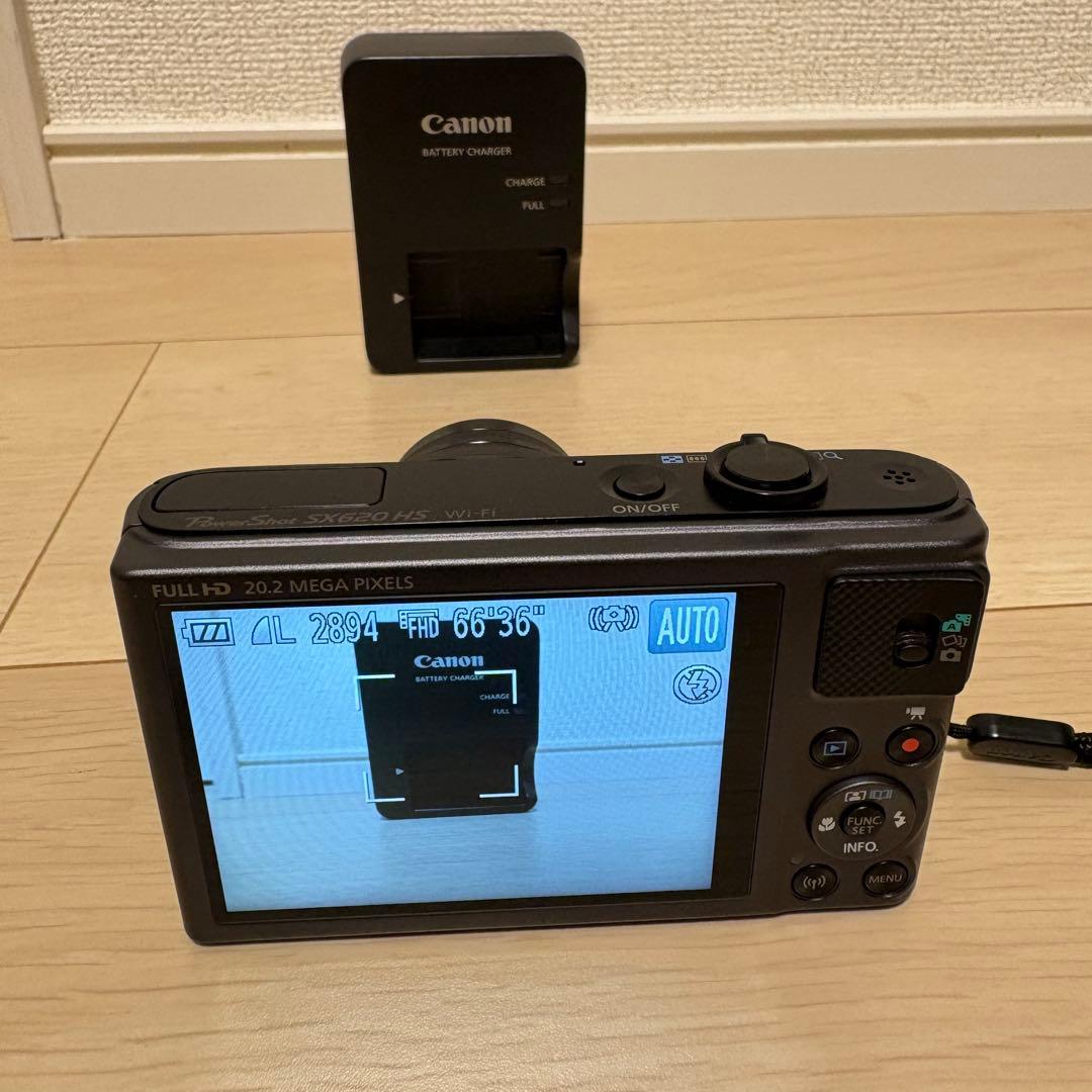 美品 Canon Power Shot SX620HS デジカメ 黒 wifi