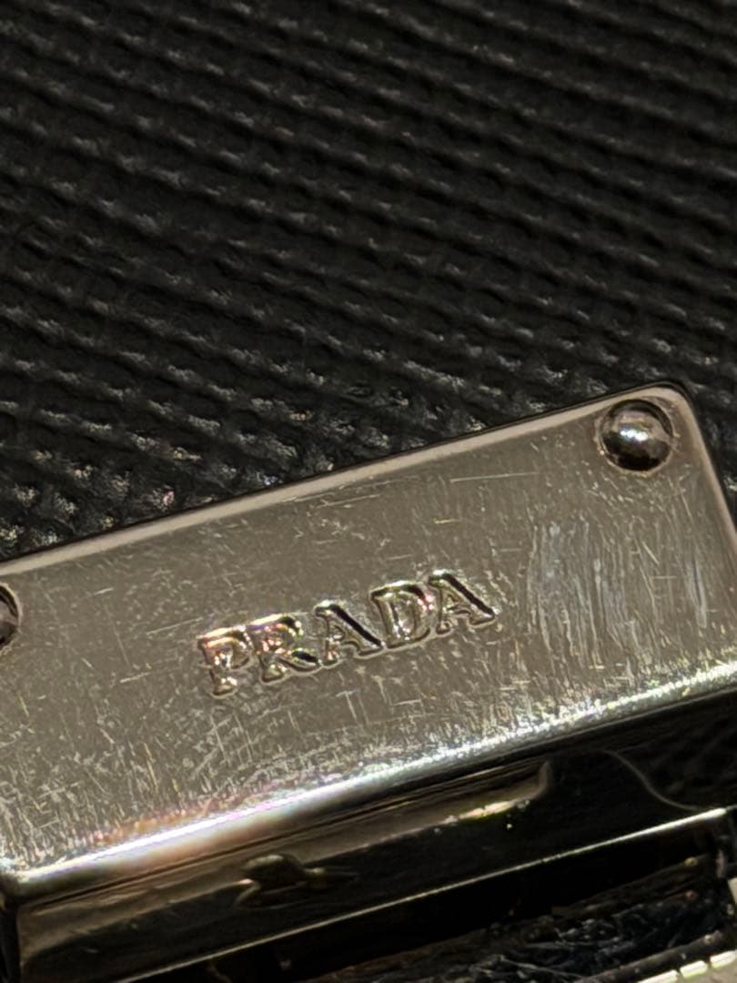 希少　PRADA プラダ レザー メッセンジャー ショルダーバッグ 3WAY