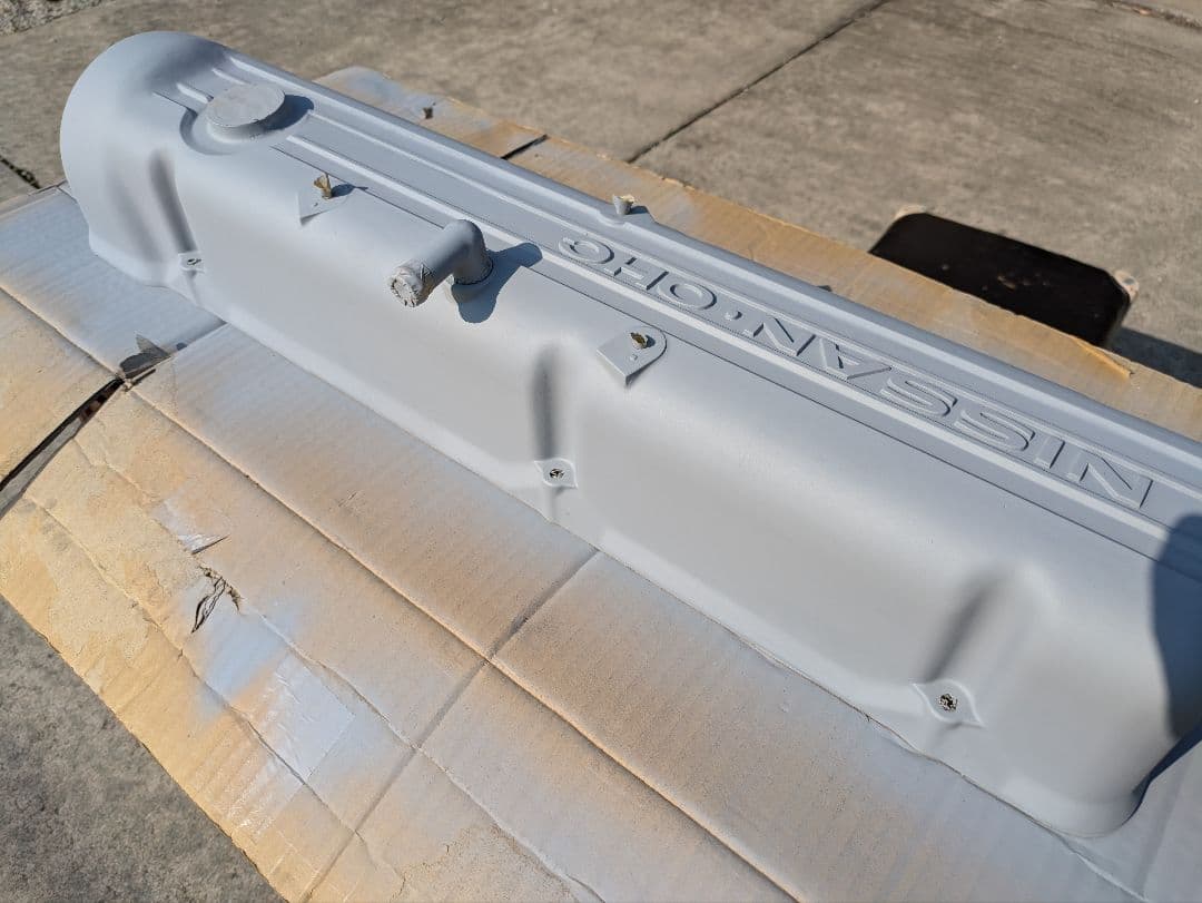 日産　NISSAN OHC L型エンジン　L6タペットカバー　結晶塗装　美品