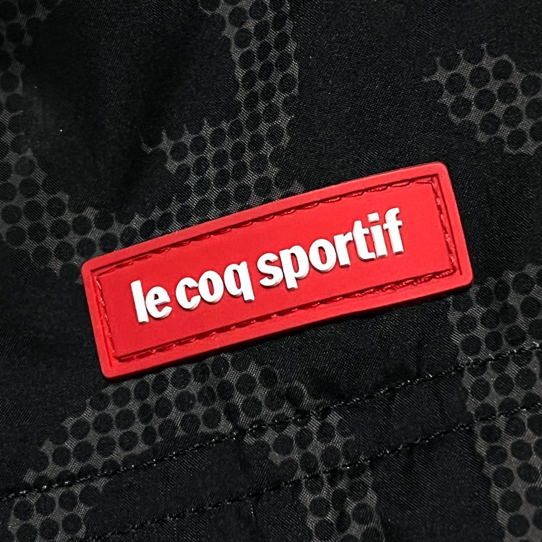 【美品】【L】le coq sportif 総柄 ハーフジップジャケット メンズ