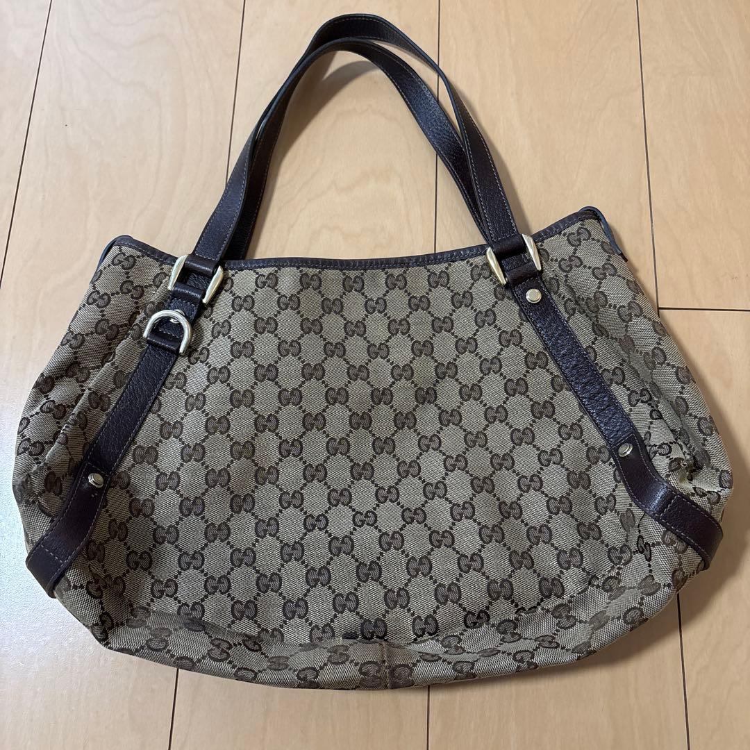 GUCCI GGパターン ハンドバッグ ベージュ/ブラウン