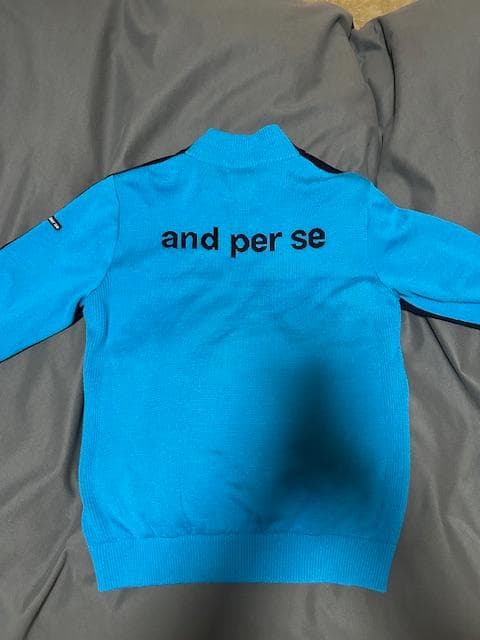 and par se　アンパスィ（ネイビー/ブルー ）ジップアップジャケット