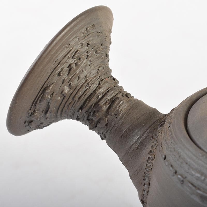 煎茶道具　萬古焼　森伊呂久造　横手急須　箱付　M　R7180