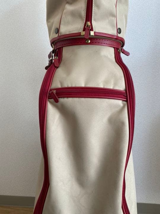 BURBERRY GOLFバーバリーゴルフキャディバッグ ベージュ レッド 赤