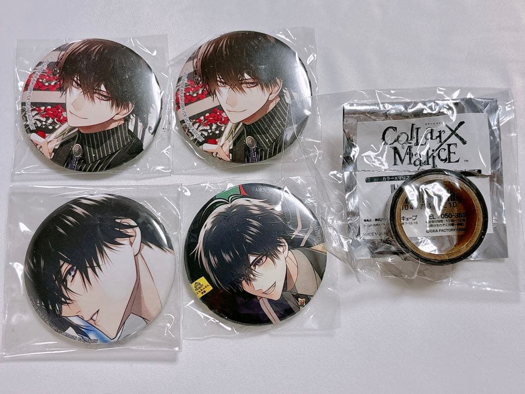 Collar×Malice カラマリ 柳愛時 店舗特典 缶バッジ マステ