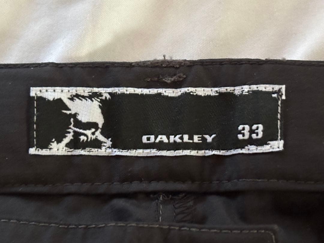 美品✨Oakley オークリー　ゴルフウェア　黒パンツ　スカル刺繍　サイズ33
